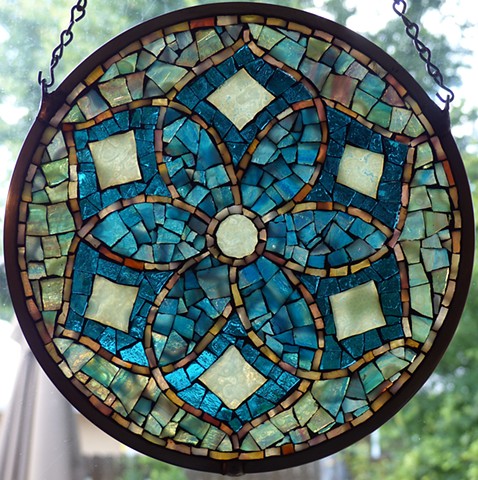 David Chidgey's stained glass mosaic mandala workshop