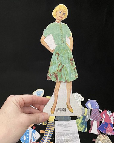 Textile History Paper Doll Barbie
