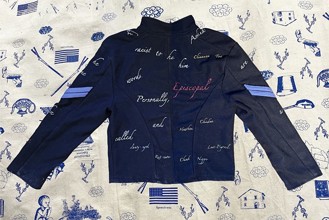 Spycode Civil War Jacket, Back (completed)