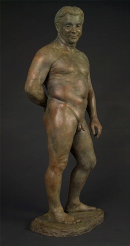 male nude bronze sculpture