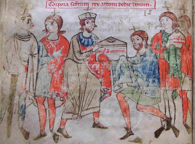 Research for Frassinoro Castle- Codice di Lucca original Illuminated Manuscript 