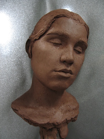 female bust terracotta