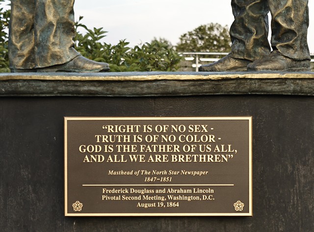 Plaque on "Salt of the Earth, Light of the World: Brotherhood" Pedestal