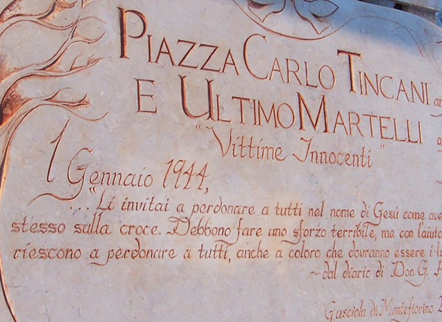 Piazza Tincani Memorial