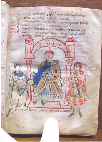 Research for Frassinoro Castle- Codice di Lucca Illuminated Manuscript of Matilde di Canossa