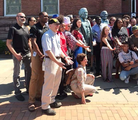Inauguration of First 3 Bicentennial Douglass Statues