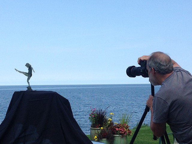 Photographer John Solberg with On the Lake 