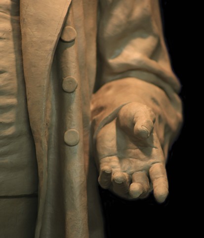 Frederick Douglass detail in Clay