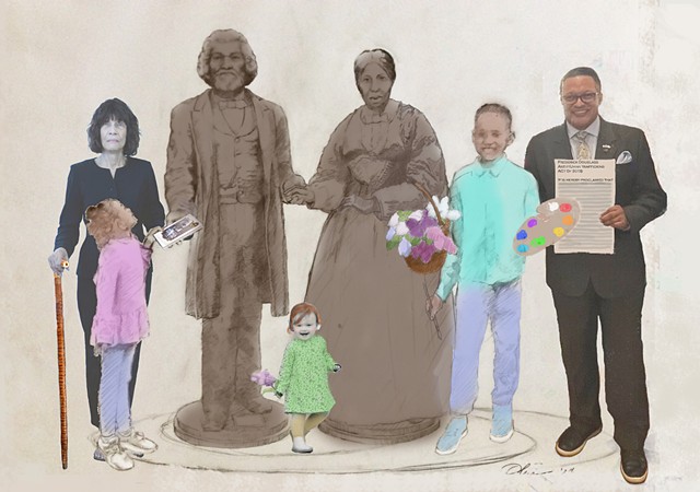 Fundraiser: Building Strong Children, Family statue group