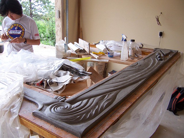 Making of Young Eagles Ceramic Window Treatment