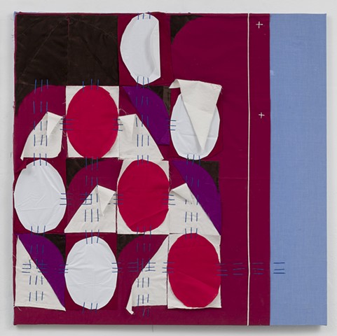 Sculpture, Drawing, Mixed Media, Found Object, Textile, Fiber Art, Craft, Fabric, Thread, String, Yarn, Wood, Wire, Color, Pattern, Texture, Sewn, Weave, Tapestry, Quilt, Art, Brooklyn, New York, Feminist, Labor-intensive, Woman, Meditative, Wrapped
