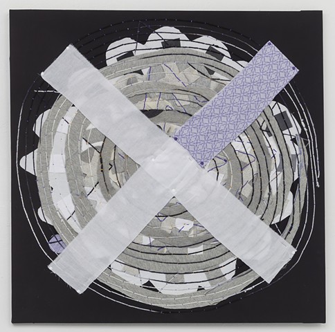 Sculpture, Drawing, Mixed Media, Found Object, Textile, Fiber Art, Craft, Fabric, Thread, String, Yarn, Wood, Wire, Color, Pattern, Texture, Sewn, Weave, Tapestry, Quilt, Art, Brooklyn, New York, Feminist, Labor-intensive, Woman, Meditative, Wrapped