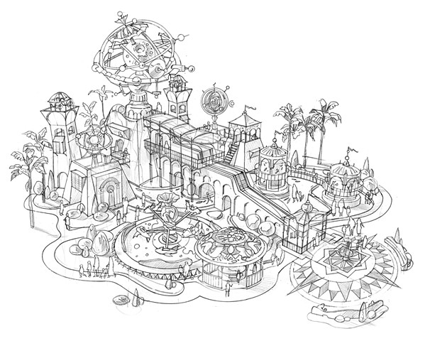 Theme park sketch