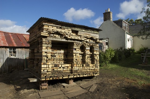 Daniel Seiple, Can't see the trees for the wood, Collaboration with woodcarver, Gavin Smith, at his home in Corgarff, Aberdeenshire, Scotland. Slow Prototypes collaboration series, Scottish Sculpture Workshop, Lumsden Scotland, 2012

After