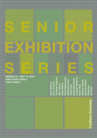2015 Senior Exhibition Schedule