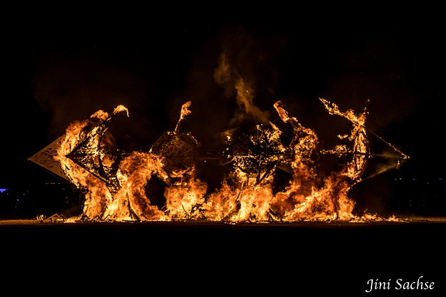 Helios, Kate Raudenbush, Burning Man, Burning Man 2016, Burn