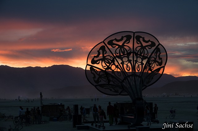 La Victrola, La Victrola Society, Burning Man, Burning Man 2016, Sunset, Art Nouveau