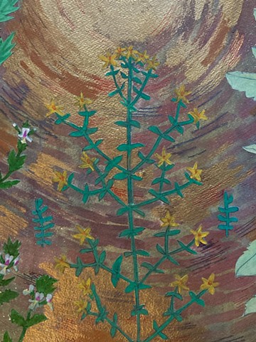the garden i imagined detail : st. johns wort
