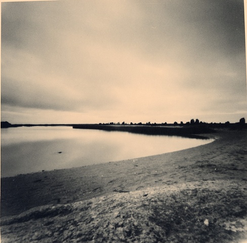 pinhole photograph, oxidized. Cape Cod, Massachusetts