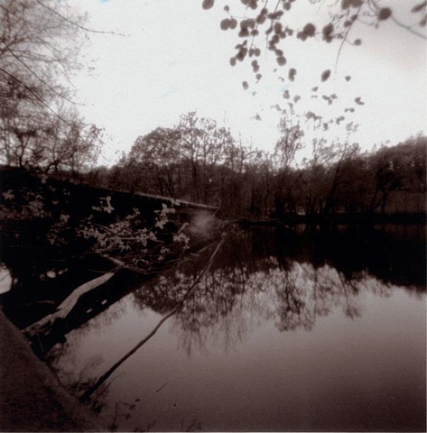 sepia toned pinhole photograph