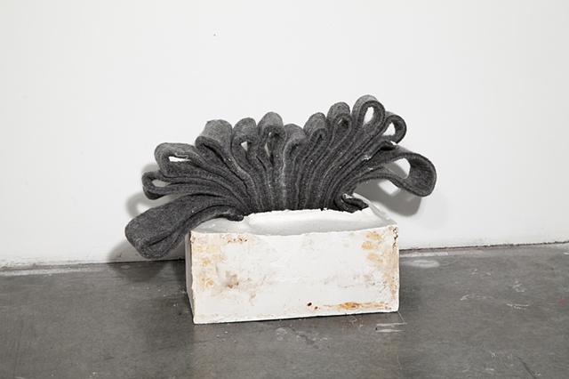 felt sculpture, plaster, Missy Engelhardt