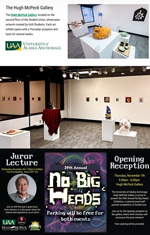 39th Annual No Big Heads National Juried Exhibition of Self-Portraits