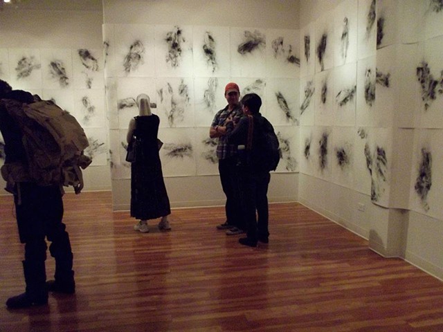 Reception at The University of Texas at Brownsville, Rustberg Gallery Exhibition. 