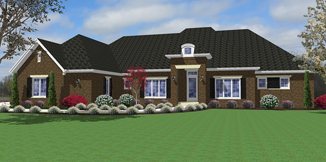 Houston  - Rendering French Elevation