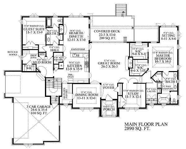 Houston - Main Floor Plan