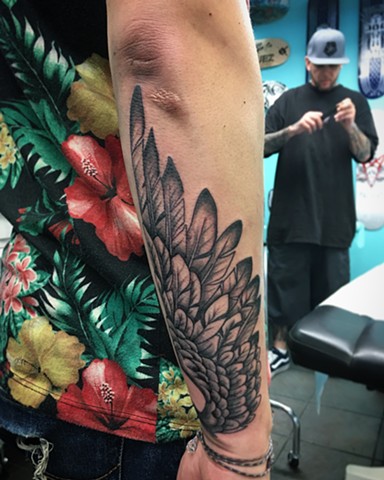 feather wing tattoo 