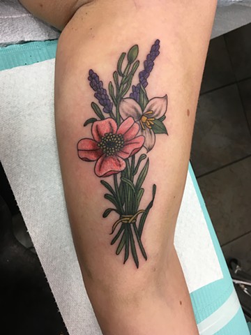 flower tattoo Calgary, Alberta