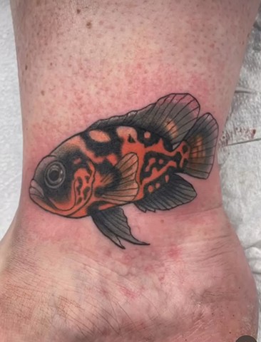 Fish tattoo strange world tattoo Calgary tattoos 