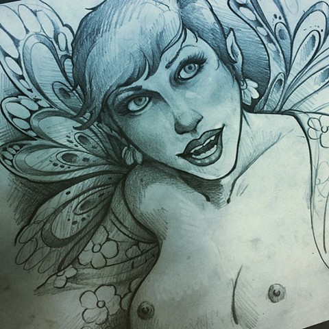 Art sketch- fairy 