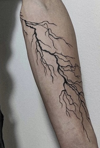 abstract tattoo design on forearm Strange World Tattoos in Calgary, Alberta 