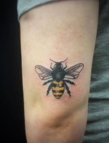 bumblebee tattoo Calgary, Alberta Strange World Tattoo