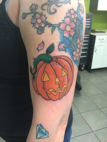 pumpkin tattoo 