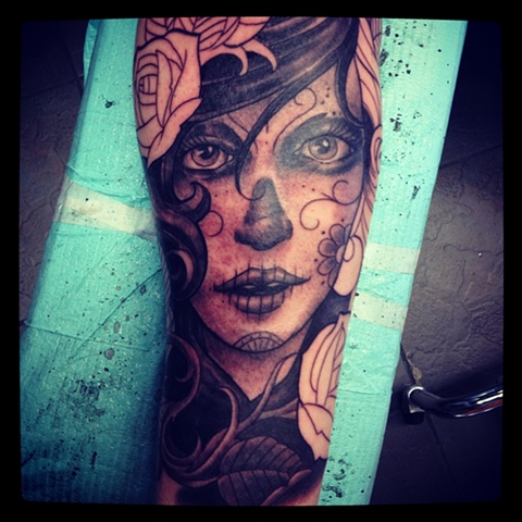 Day of the dead tattoo 