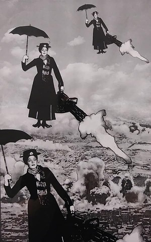 Mary Poppins, Aerial bombardment, bomb raid