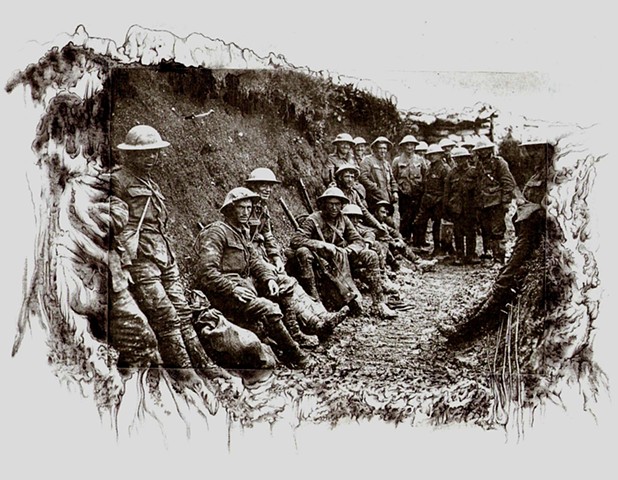 The Great war, World War 1, horrors of war, war, surrealism