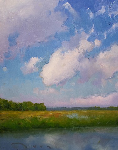 Devin Michael Roberts Clouds Painting Landscape Realism 