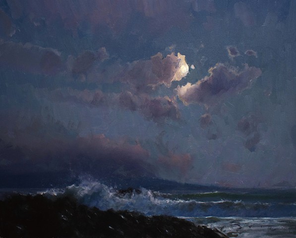 Devin Michael Roberts Art Painting Seascape  For Sale