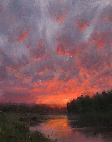 Devin Michael Roberts Sunset Painting Landscape 