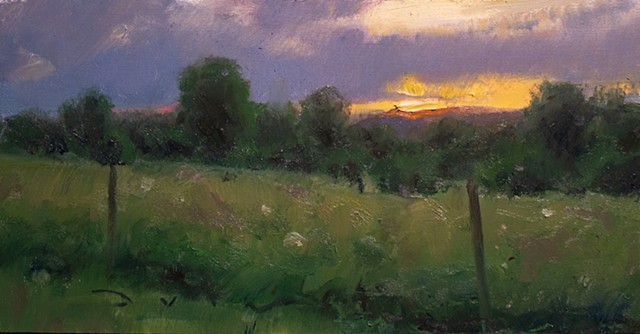 Devin Michael Roberts Art Artist Painting Sunset For Sale gallery Impressionism Plein Air 