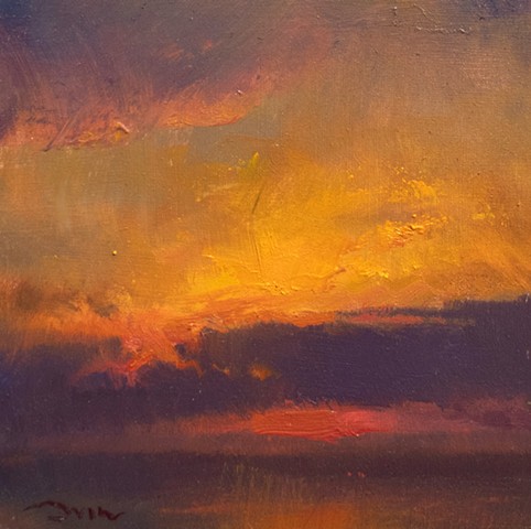 Devin Michael Roberts Painting Sunset Art 