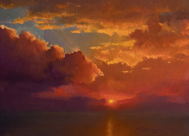 Devin Michael Roberts Sunset Painting Art Seascape 