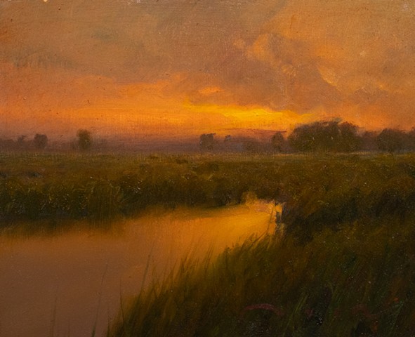 Devin Michael Roberts Paintings Landscape Art SUnset 