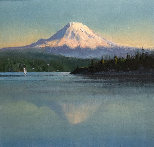 Devin Michael Roberts Artwork Mt Rainier Landscape Painting 