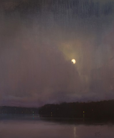 Devin Michael Roberts Nocturne Moon Night Painting Oil 