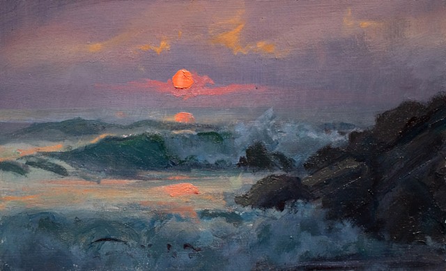 Devin Michael Roberts Artist Landscape Painting Oil Art  Sunset 