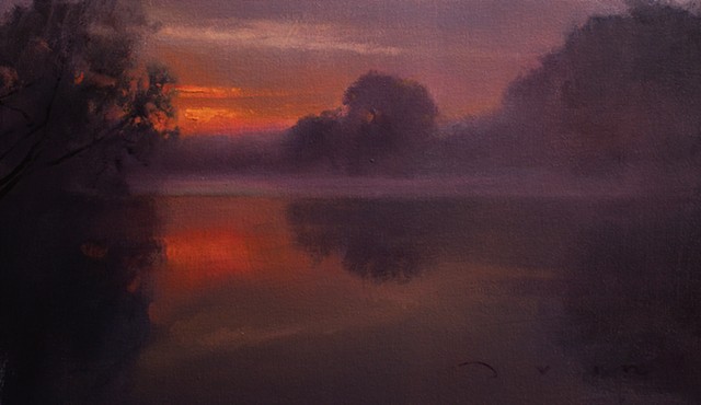 Devin Michael Roberts Sunset Painting Artwork for sale realism 